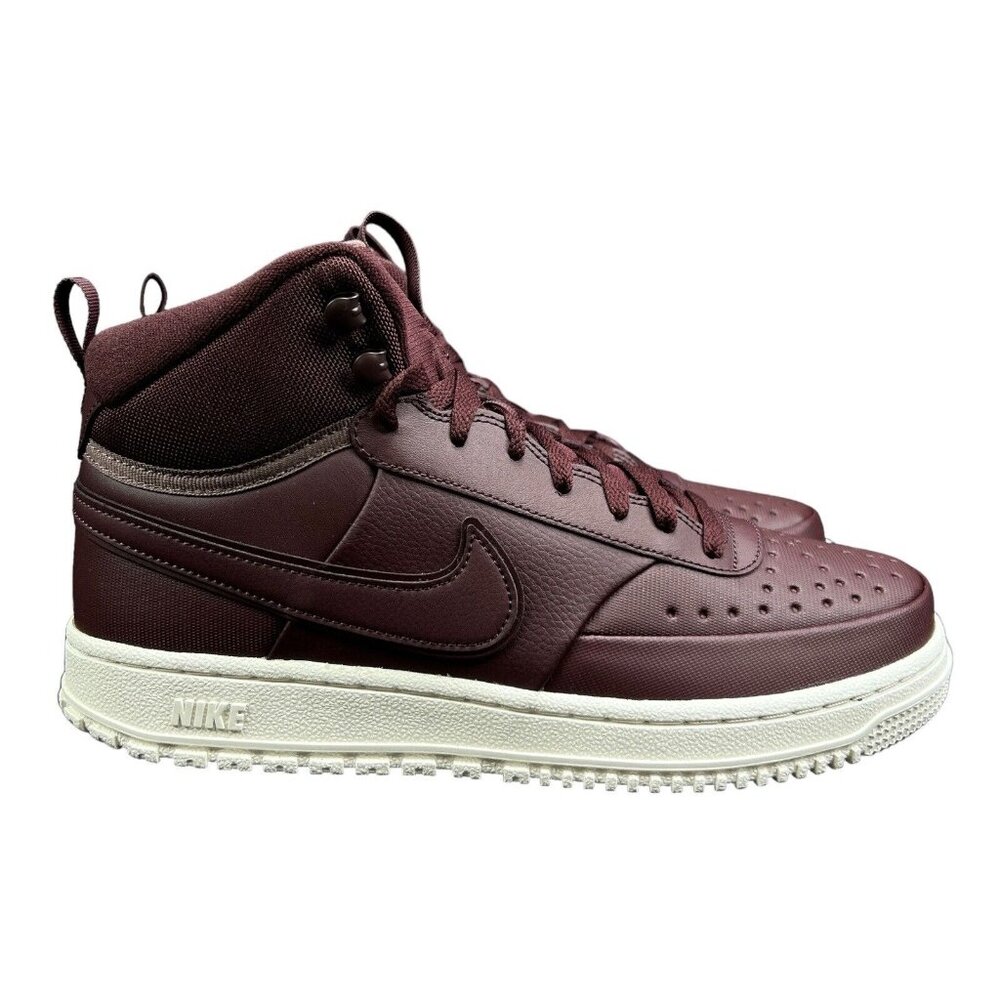 Nike Court Vision Mid Winter Burgundy Crush Shoes DR7882-600 Men's Sizes 9 - 13
